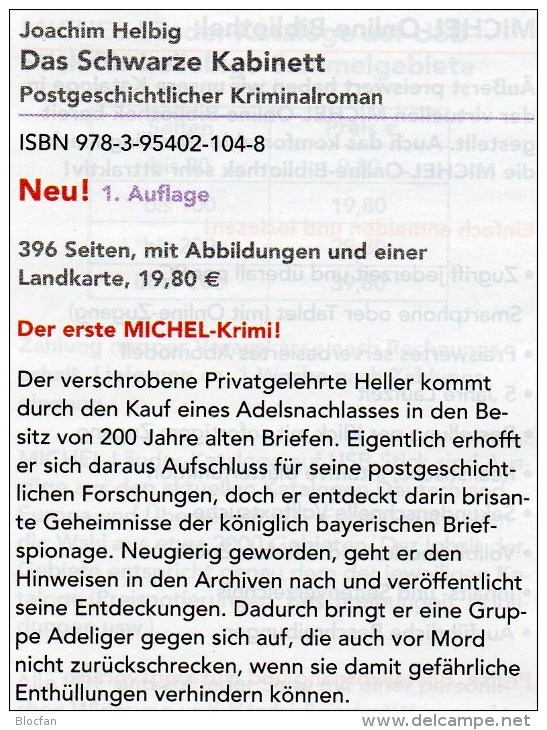 MICHEL Krimi Das Schwarze Kabinett 2014 Neu ** 20€ Philatelistische Kriminalroman History Book Germany 978-3-95402-104-8 - Livres & CDs
