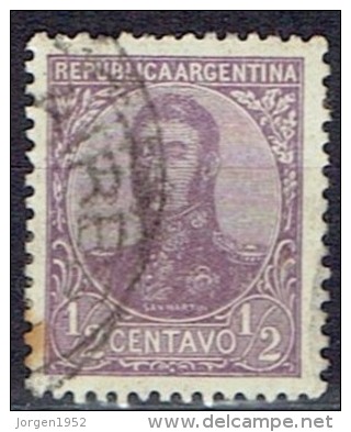 ARGENTINA #  STAMPS FROM YEAR 1908  STANLEY GIBBONS 291B - Gebruikt