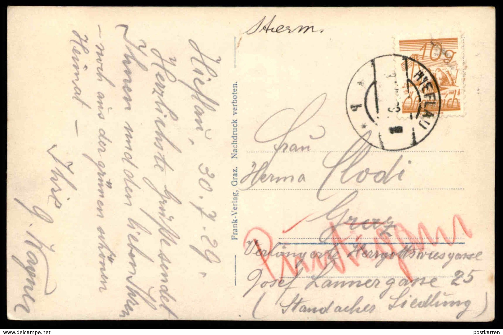 ALTE POSTKARTE GESÄUSE HIEFLAU MIT TAMISCHBACHTURM 1929 Österreich Austria Autriche Ansichtskarte AK Cpa Postcard - Hieflau