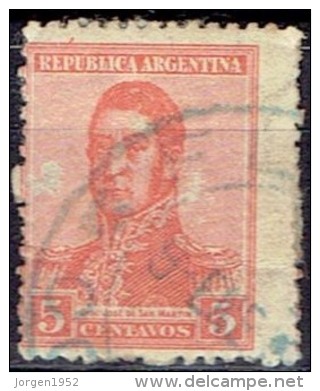 ARGENTINA #  STAMPS FROM YEAR 1916  STANLEY GIBBONS 455B - Oblitérés