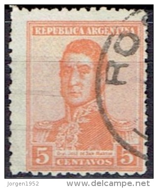 ARGENTINA #  STAMPS FROM YEAR 1916  STANLEY GIBBONS 455B - Oblitérés