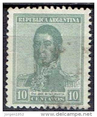 ARGENTINA #  STAMPS FROM YEAR 1916  STANLEY GIBBONS 439A - Oblitérés