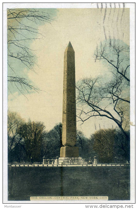 NEW YORK. The Obelisk. Posted For TRIESTE 1933. - Central Park