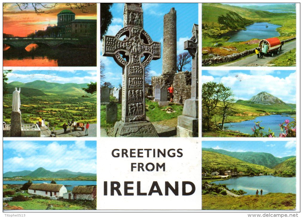 IRLANDE. N°618 De 1987 Sur Carte Postale Ayant Circulé. Tramway. - Tramways