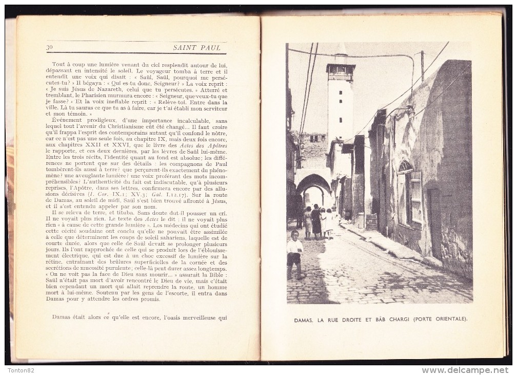 Daniel - Rops - Saint Paul - Librairie Arthème Fayard  / Le Livre Chrétien N° 7 - ( 1952 ) . - Religion