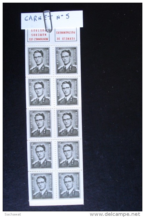 Belgique - Année 1970 - Carnet N° 5  - Neufs (**) Mint (MNH) Postfrisch (**) - Unclassified