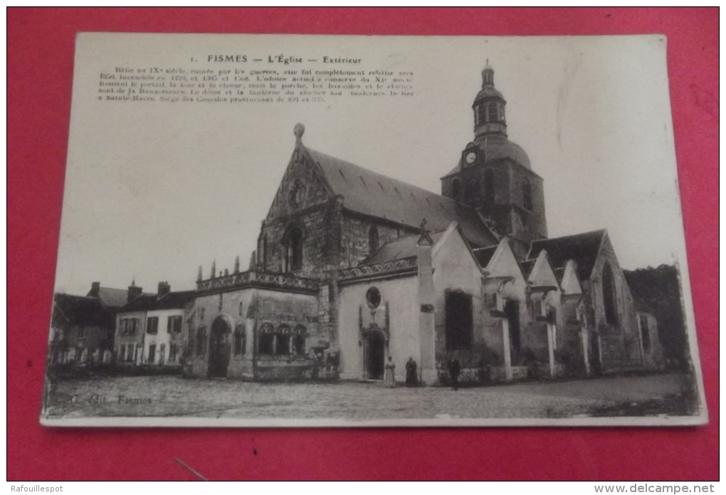 C P Fismes L Eglise Exterieur - Esternay