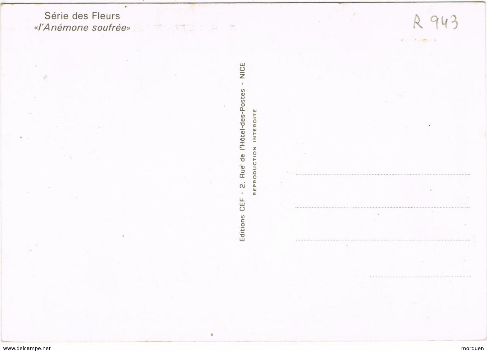 R 943. Tarjeta Maxima ANDORRA Francesa 1977. Flores, Flowers - Cartes-Maximum (CM)