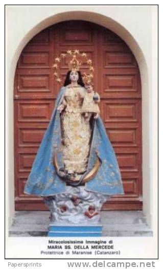 Maranise Di Fossato Serralta (Catanzaro) - Santino Formato Cartolina MARIA SS DELLA MERCEDE - PERFETTO - Religione & Esoterismo