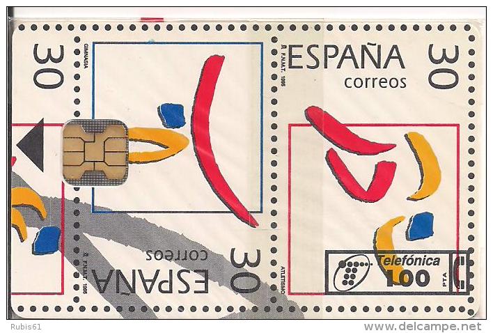 TARJETA SELLOS OLIMPIADA TIRADA 6100 - Sellos & Monedas