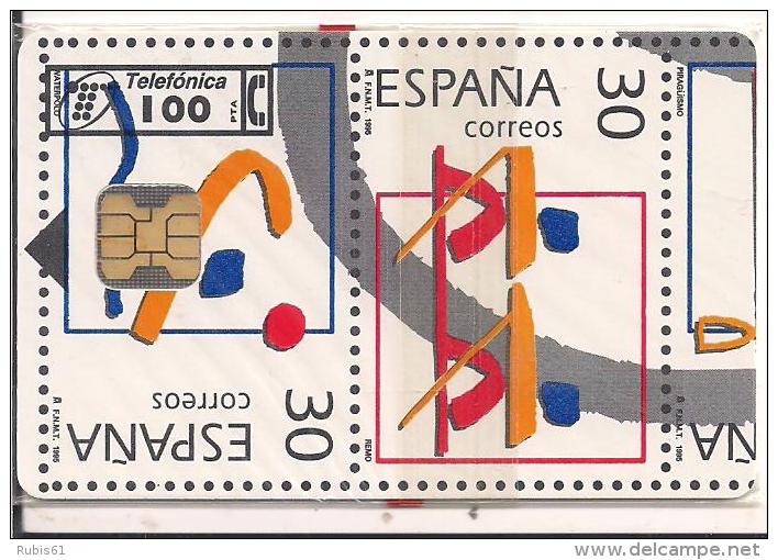 TARJETA SELLOS OLIMPIADA TIRADA 6100 - Stamps & Coins