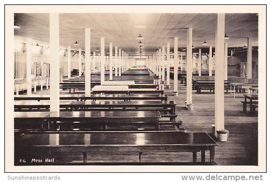 Idaho Farragut Naval Training Center Mess Hall Real Photo RPPC - Autres & Non Classés