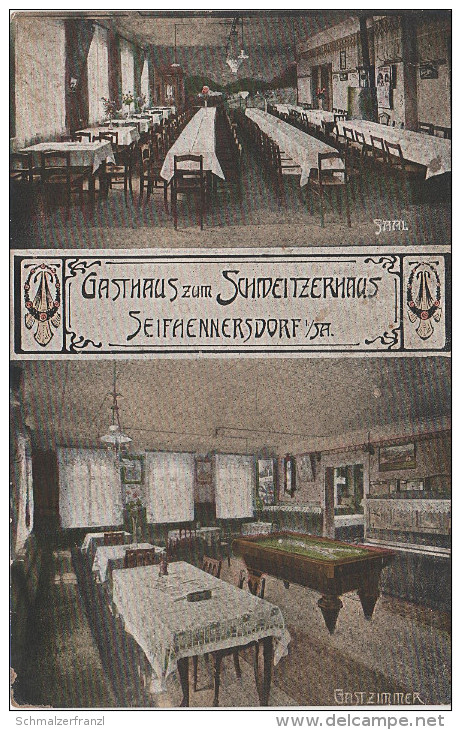 AK Seifhennersdorf Gasthaus Zum Schweizerhaus Bei Neugersdorf Ebersbach Warnsdorf Rumburg Zittau Löbau Grossschönau - Seifhennersdorf