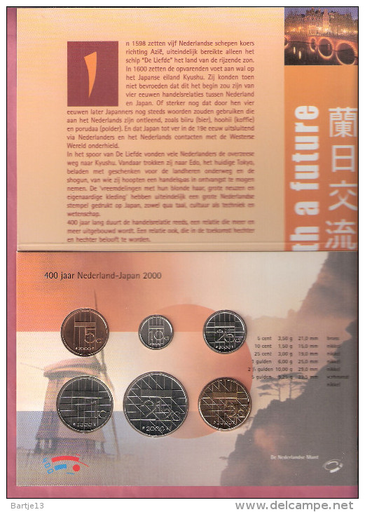 NEDERLAND THEMASET 400 JAAR NEDERLAND-JAPAN 1600-2000 - Monedas Comerciales