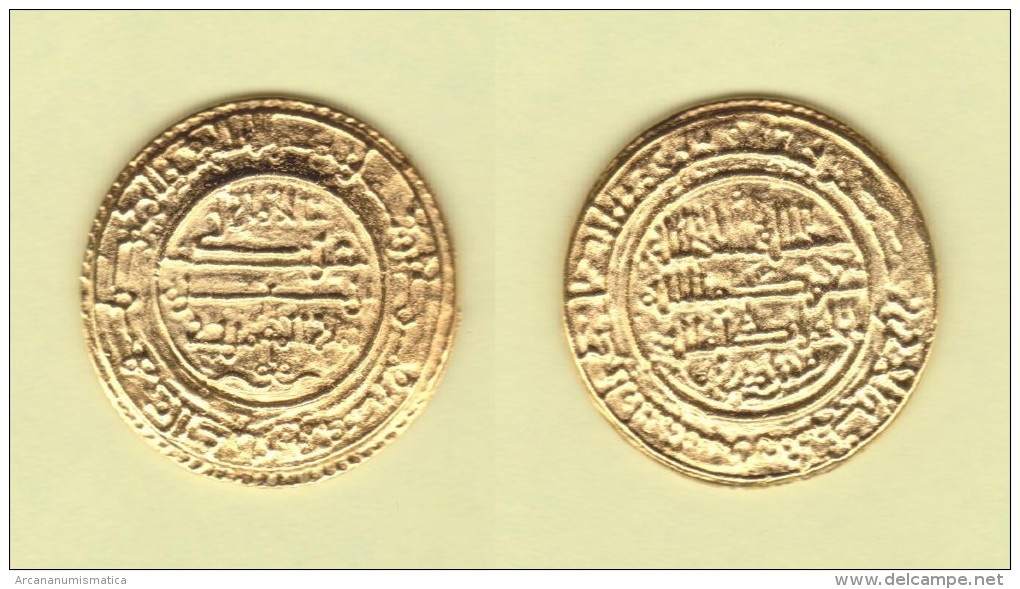 BANU GANIYA   1.169  ISHAQ  MAYURIKA (MALLORCA)   DINAR-ORO  Réplica   T-DL-11.226 - Counterfeits