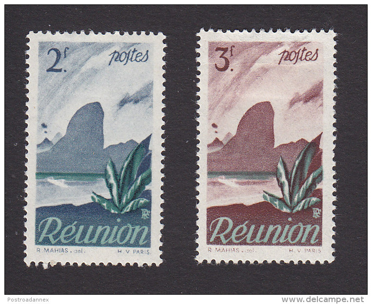 Reunion, Scott #258-259, Mint Hinged, Scenes Of Reunion, Issued 1947 - Neufs