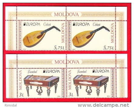 Moldova, 2 Sets, Europa - Musical Instruments, 2014 - 2014