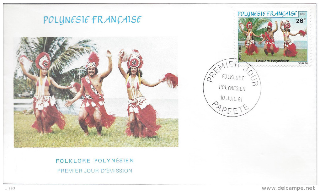 3FD Folklore Polynésien 10 Juillet 1981 Danse Costume Folklore - Tahití