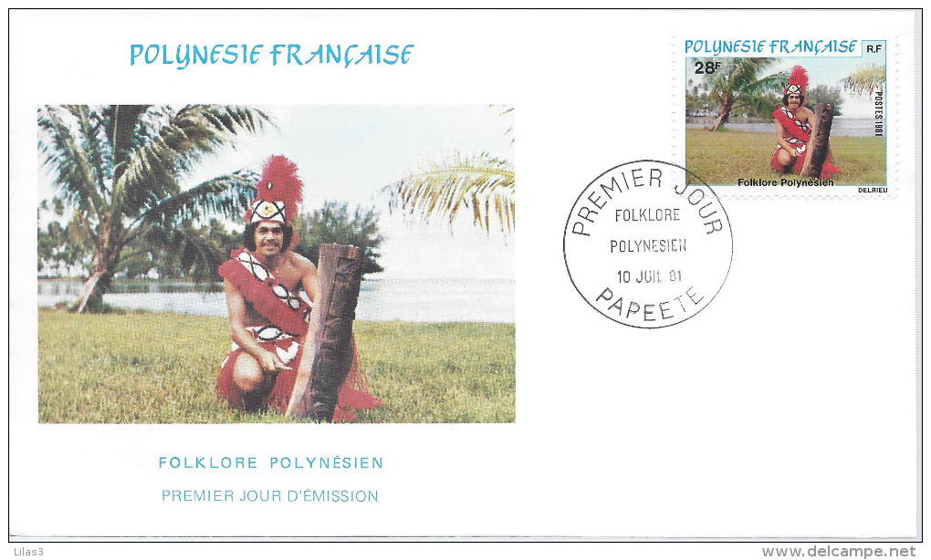 3FD Folklore Polynésien 10 Juillet 1981 Danse Costume Folklore - Tahití