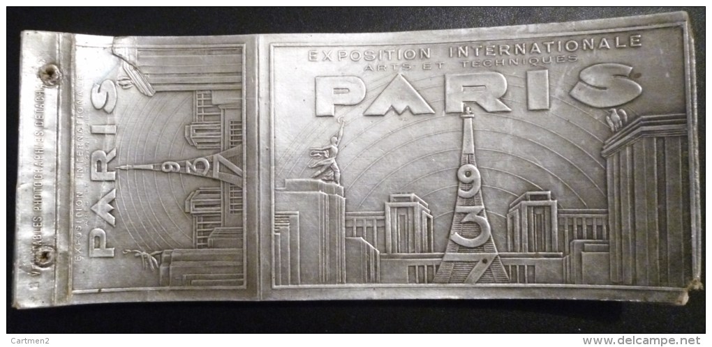 CARNET 10 CPA PARIS EXPOSITION INTERNATIONALE ARTS TECHNIQUES 1937 ART DECO CHIPAULT CONCESSIONNAIRE BOULOGNE-SUR-SEINE - Tentoonstellingen
