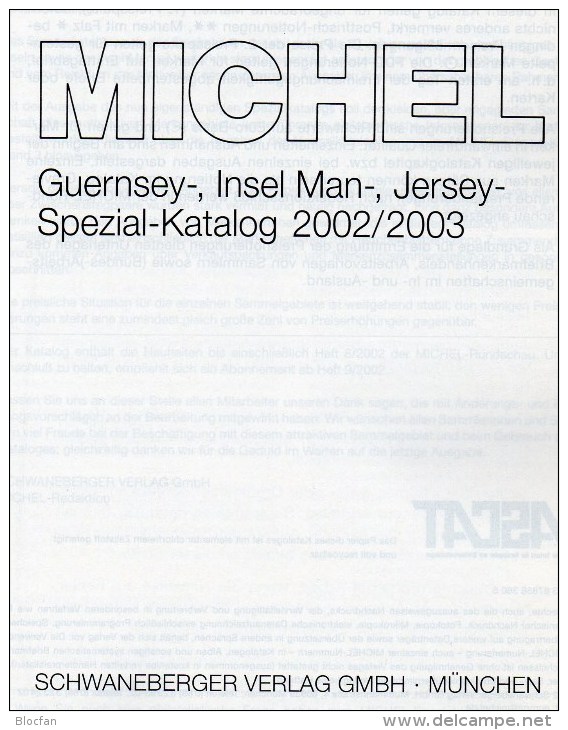 Spezial Katalog 2003 Neu 22€ MICHEL Kanal-Inseln Guernsey Man Jersey Stamps Special Catalogues Of Isle Of Great Britain - United Kingdom