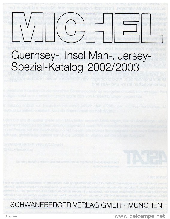 Spezial Katalog 2003 Neu 22€ MICHEL Kanal-Inseln Guernsey Man Jersey Stamps Special Catalogues Of Isle Of Great Britain - Grande-Bretagne
