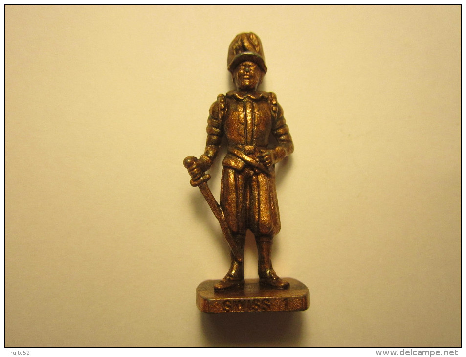 FIGURINE KINDER METAL SOLDAT SWISS (suisse) N°1 - Figurines En Métal