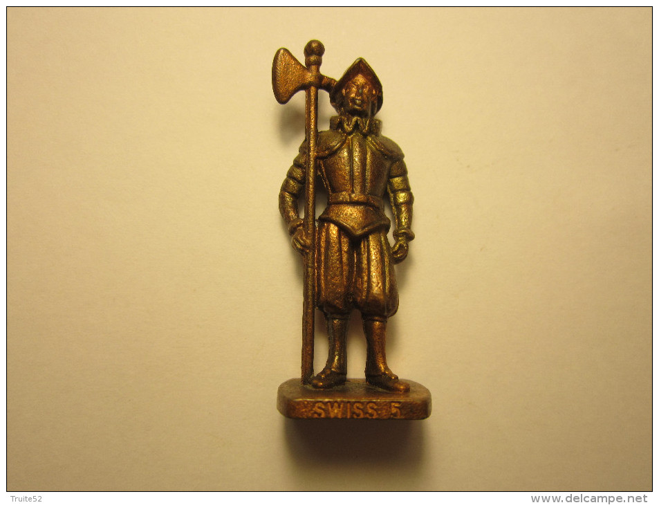 FIGURINE KINDER METAL SOLDAT SWISS (suisse) N°5 - Figurines En Métal