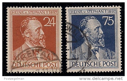 GERMANY, ALLIED OCCUPATION, 1947, Cancelled Stamp(s) Heinrich Von Stephan, MI 963-964 #13394 Complete - Other & Unclassified