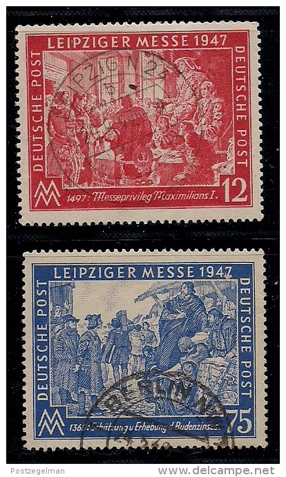 GERMANY, ALLIED OCCUPATION, 1947, Cancelled Stamp(s) Leipziger Messe, MI 965-966, #13396 Complete - Sonstige & Ohne Zuordnung