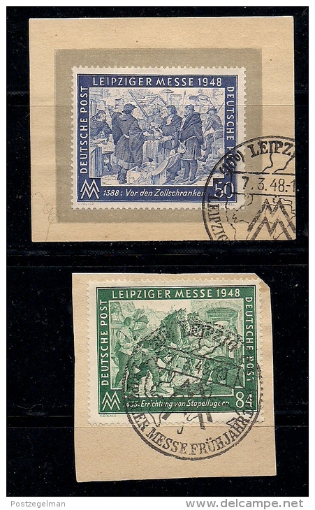 GERMANY, ALLIED OCCUPATION, 1948, Cancelled Stamp(s) Leipziger Messe, MI 967-968, #13398, Complete - Sonstige & Ohne Zuordnung