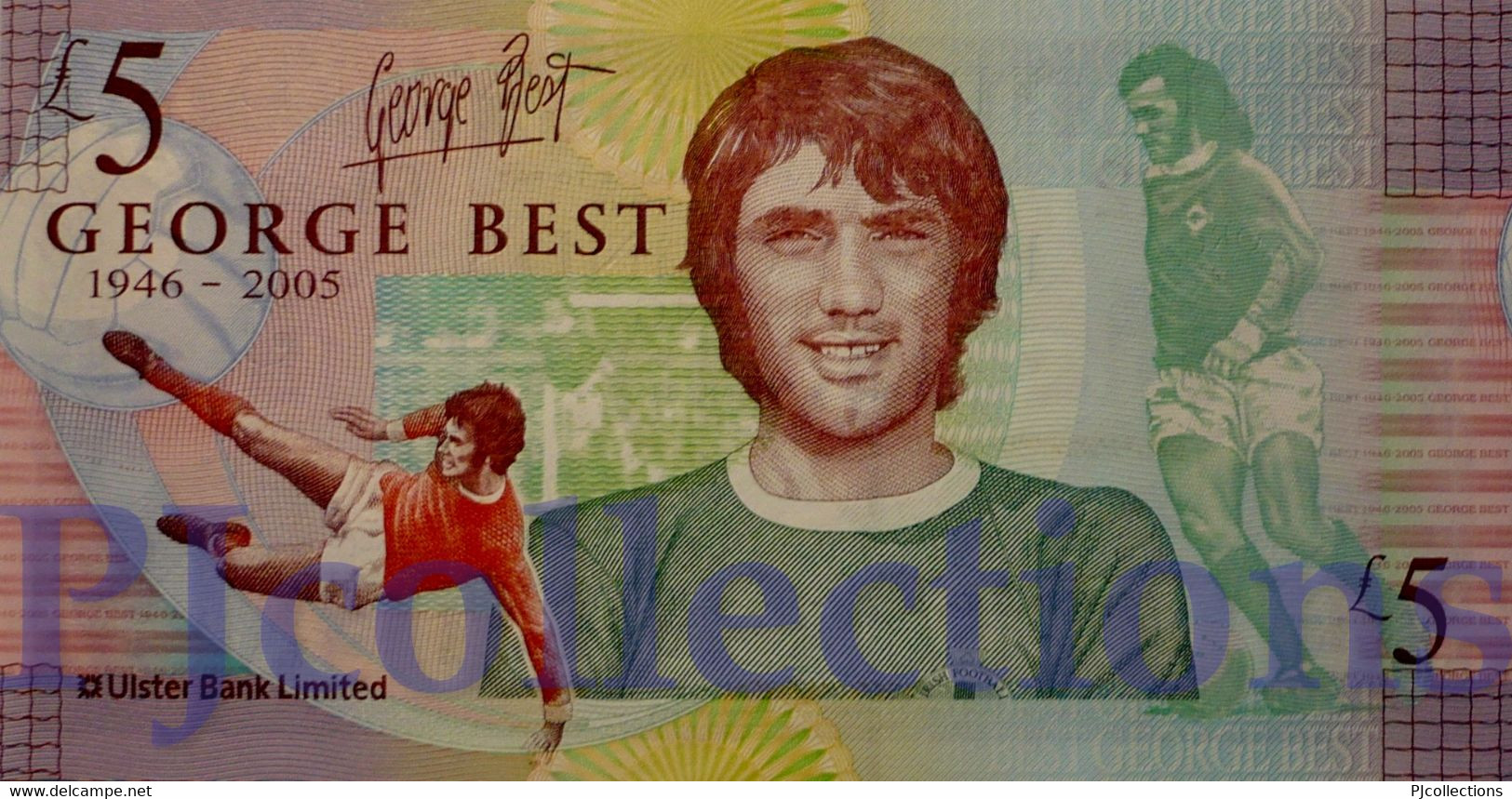 IRELAND NOTHERN 5 POUNDS 2006 PICK 339 "GEORGE BEST" UNC - Irland
