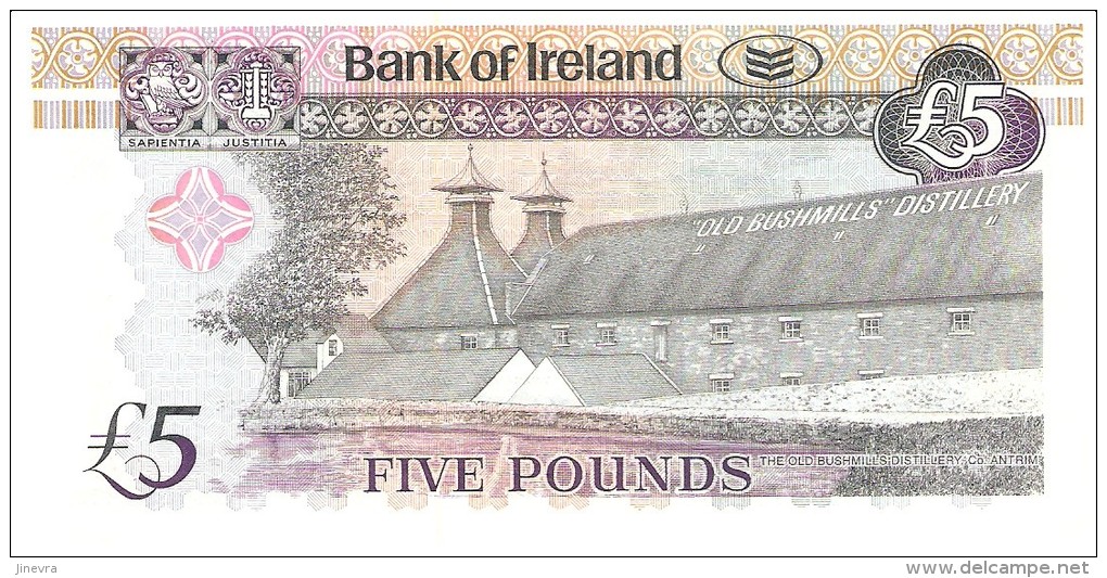 IRELAND NOTHERN 5 POUNDS 2008 PICK NEW UNC - Irlanda