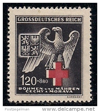 GERMANY, BOHMEN &amp; MAREN, 1943, Hinged Unused Stamp(s)  Red Cross, MI 132  #13453, - Occupation 1938-45