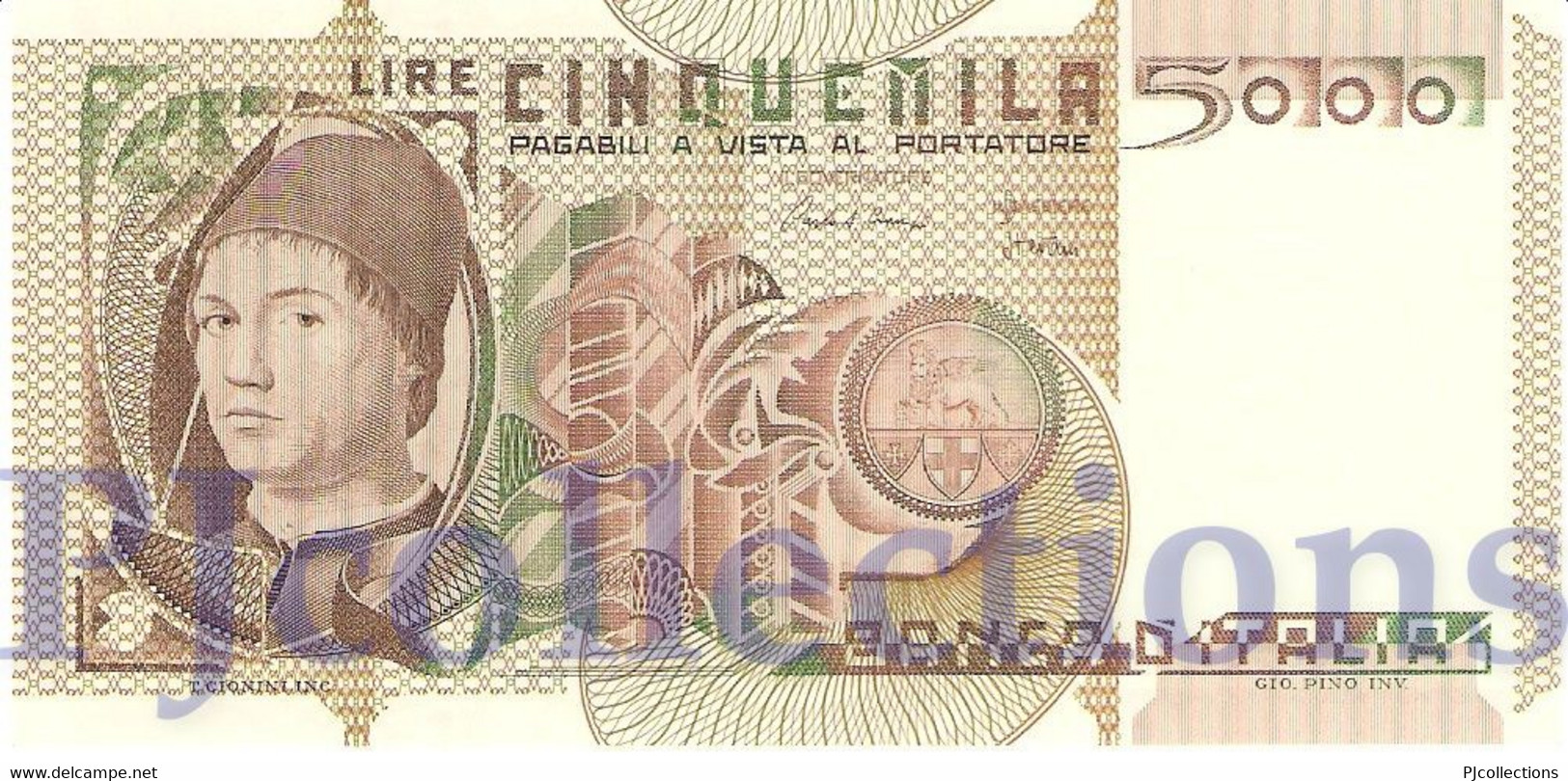 ITALIA - ITALY 5000 LIRE 1982 PICK 105b UNC - 5000 Lire