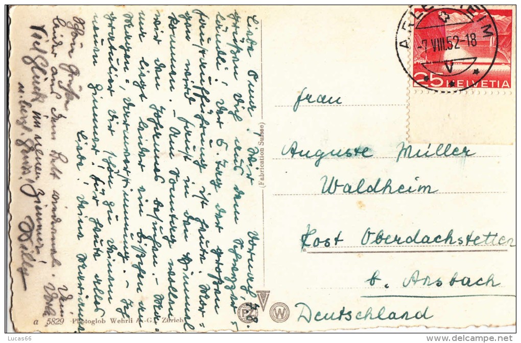 1952 SCHLOSS BIRSECK MIT ARLESHEIM - Arlesheim