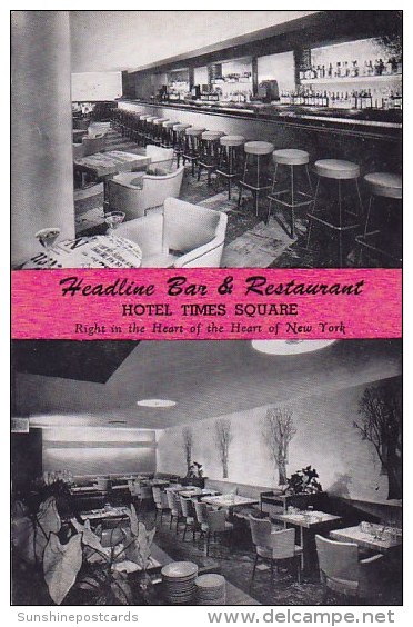 Headline Bar &amp; Restaurant Hotel Times Square New York City New York - Cafés, Hôtels & Restaurants