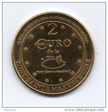 390 I ) OISE -  - 28 JUIN 1998-PONT ST MAXENCE - 2 € -CERCLE NUMISMATIQUE ET HISTORIQUE - Euro Delle Città