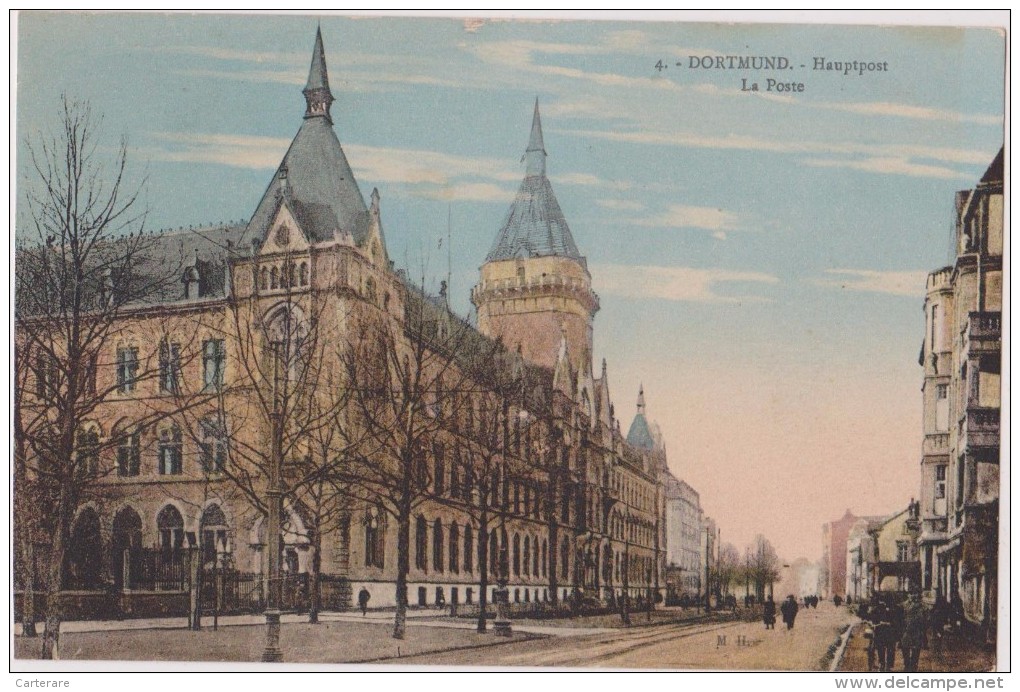 ALLEMAGNE,GERMANY,DEUTSCH LAND,Rhénanie Du Nord Westphalie,DORTMUND EN 1910,HAUTPOST,LA POSTE,usine Minière,rare - Dortmund