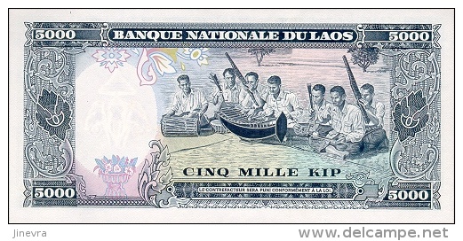 LAOS 5000 KIP 1975 PICK 19a UNC - Laos