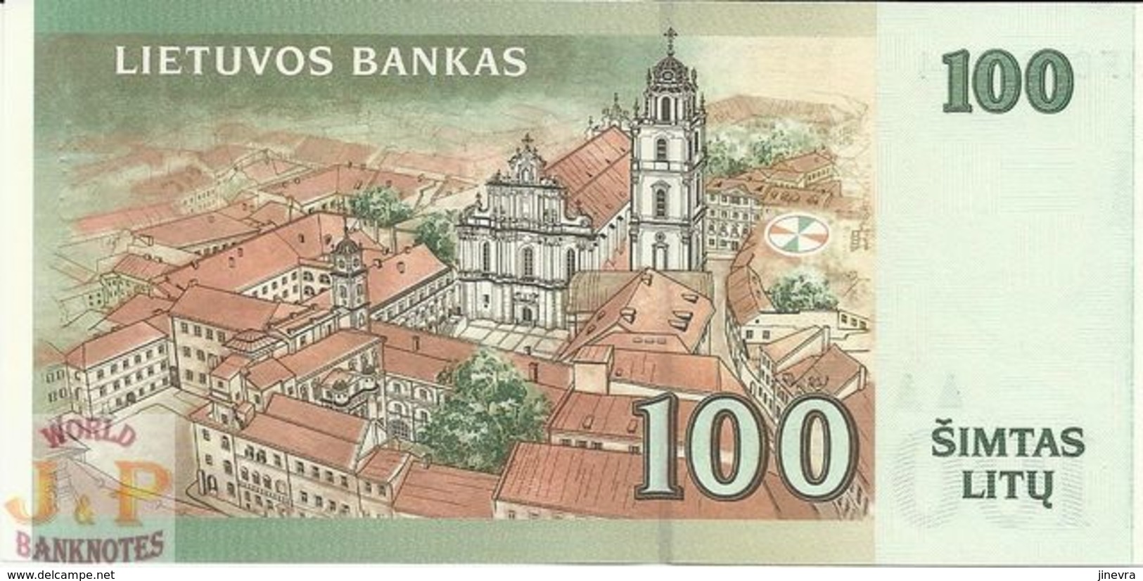 LITHUANIA 100 LITU 2000 PICK 62 UNC LOW NUMBER - Lituanie