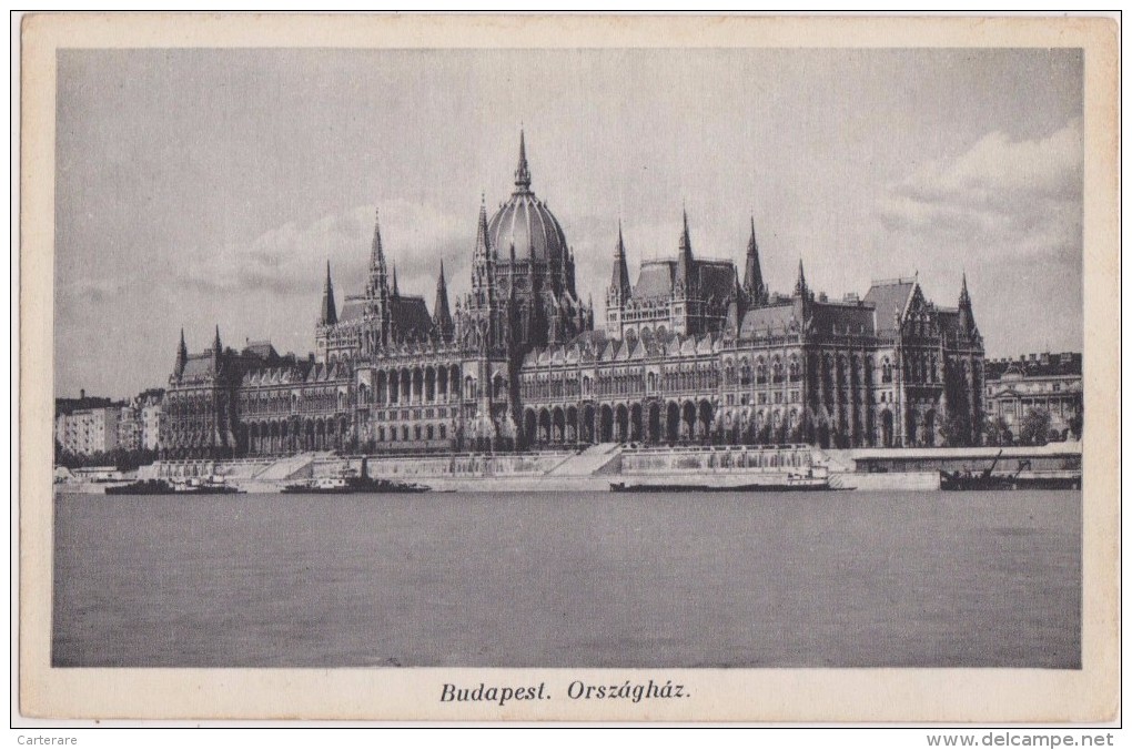 Carte Postale Ancienne,HONGRIE,MAGYAROR SZAG,HUNGARY,BUDAPEST,BUD APESTI,ORSZAGHAZ,rare,PAR LEMENT,PARLAMENT,PARLIAME NT - Hongarije