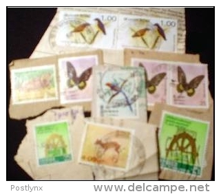 Sri Lanka MissionBag 500g (1LB-1½oz) Large Defs. KILOWARE STAMP MIXTURE From 80s/90s    [vrac Kilowaar Kilovara Mixture] - Vrac (min 1000 Timbres)