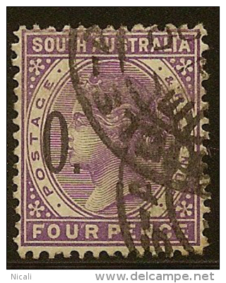 SOUTH AUSTRALIA 1899 4d Official SG O84 U #LI26 - Gebruikt