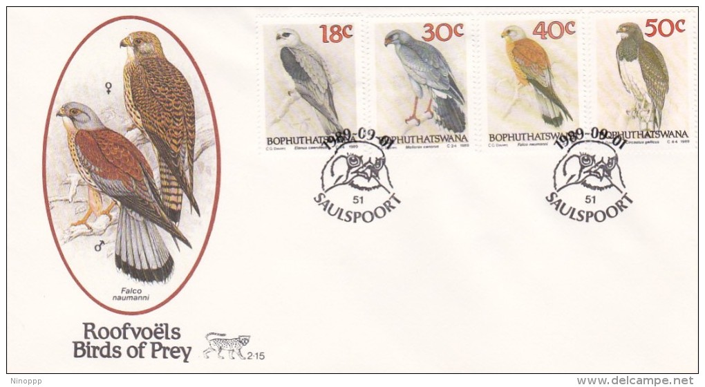 Bophuthatswana 1989 Birds Of Pray FDC - Other & Unclassified