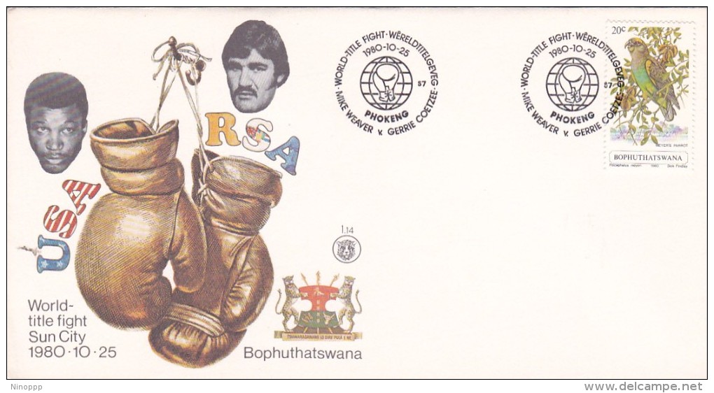 Bophuthatswana 1980 Boxing World Title Fight Souvenir Cover - Other & Unclassified