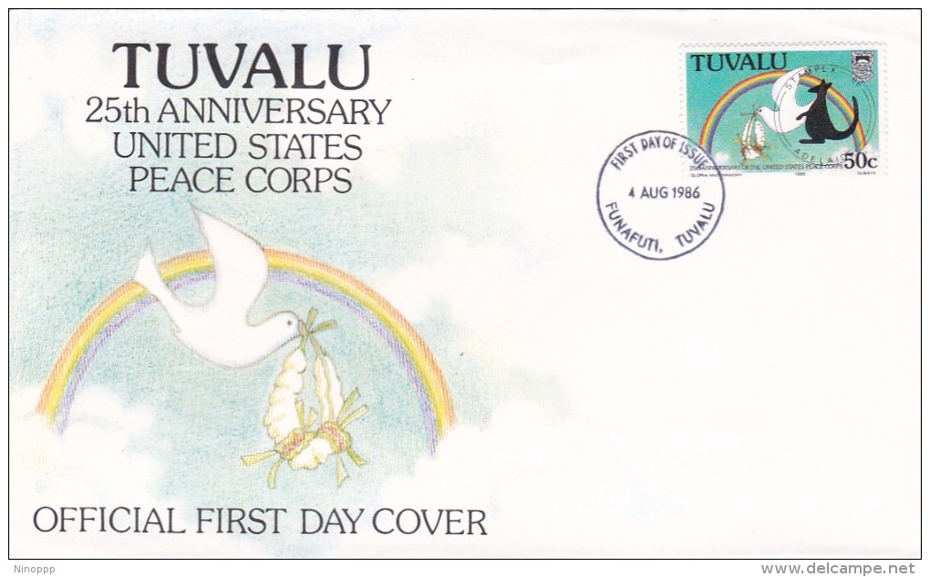 Tuvalu 1986 Year Of The Peace FDC - Other & Unclassified