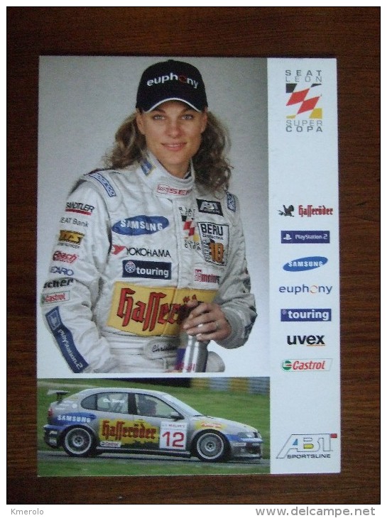 Christina Surer Rally Driver Carte Postale - Rally