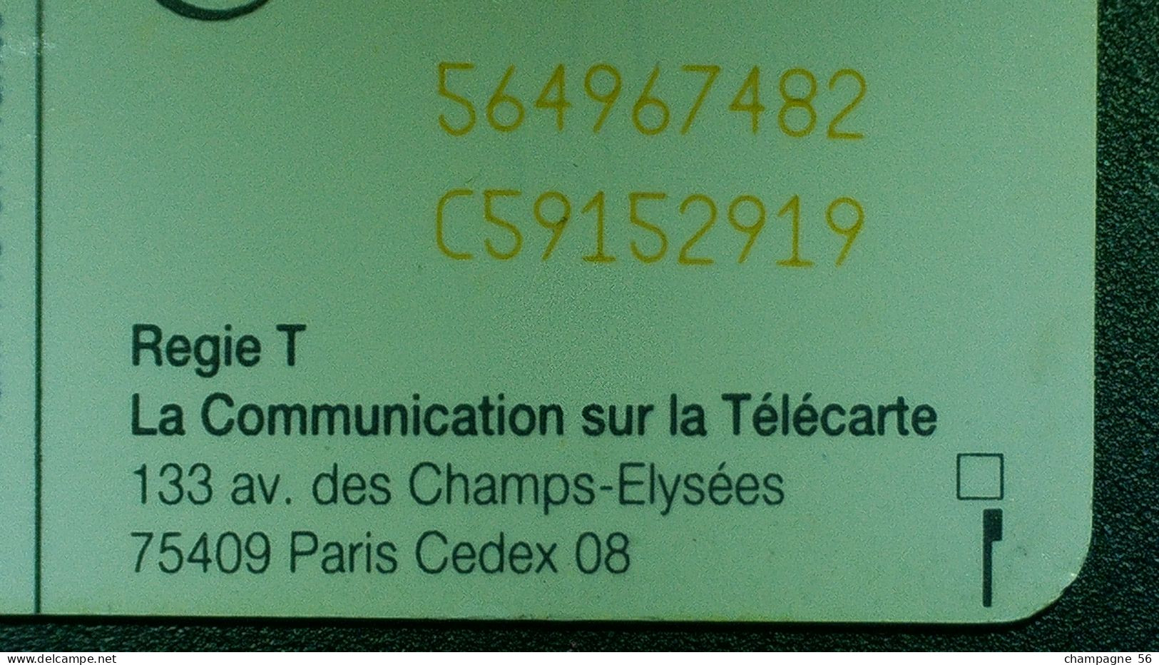 VARIETES 07 / 95  F567  980 SC7 TÉLÉCARTE 50 U PUBLIQUE MAGIS NOIR   DN - C + 8 N° ROUGES SUR 2 EME LIGNE   UTILISÉE