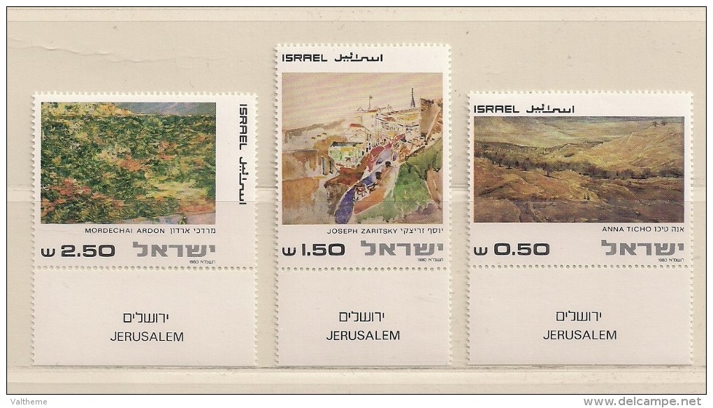 ISRAEL ( D16 - 6912 )   1981  N° YVERT ET TELLIER  N° 786/788      N** - Nuevos (con Tab)